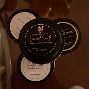 Homemade scented candles come in a variety of fragrances